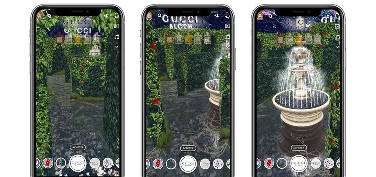 عطر Gucci يفتح بوابة Snapchat لـ `` حديقة الأحلام '' الافتراضية
