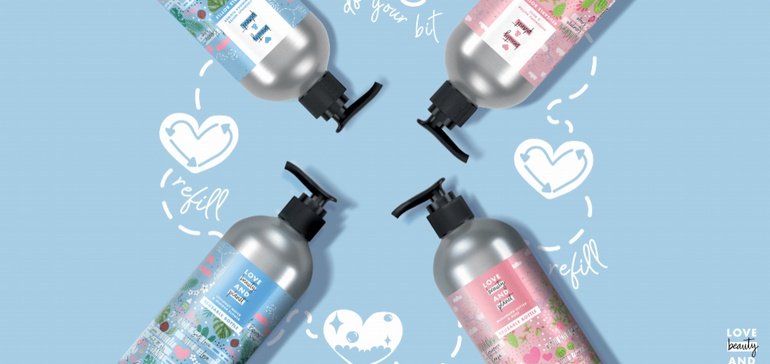 تطلق Love Beauty and Planet أول منتجات عناية بالشعر قابلة لإعادة التعبئة في Target