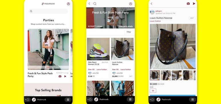 يتعاون Poshmark و Snap في تجربة التسوق الاجتماعي