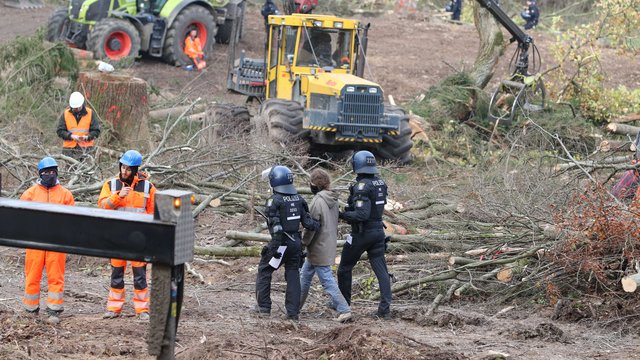 Dannenröder Forst: Aktivisten greifen Polizisten an