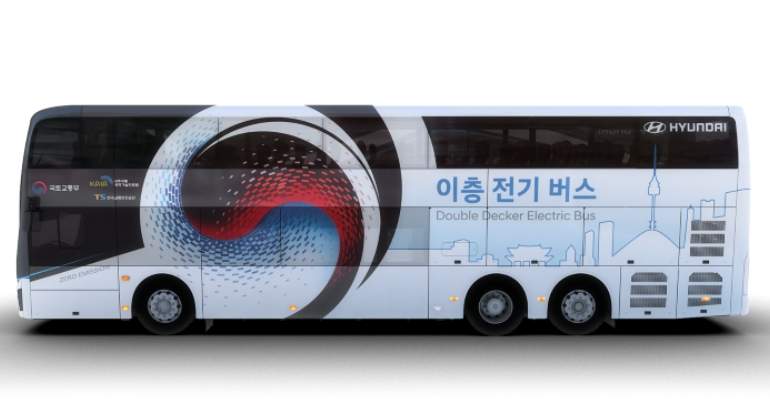 Autobús eléctrico: Hyundai presenta un modelo de dos plantas para aumentar la capacidad