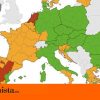 Vacaciones 2021: este es el mapa de regiones de Europa con menos Covid-19