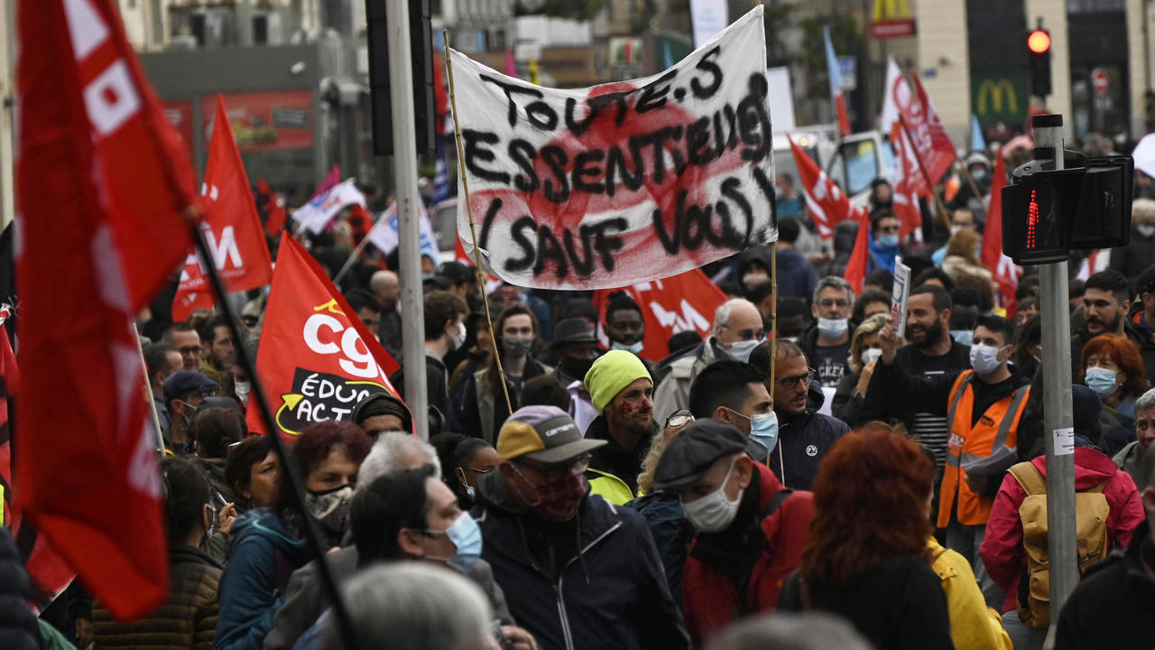 En France, un 1er-Mai encore sous Covid-19, les syndicats dans la rue