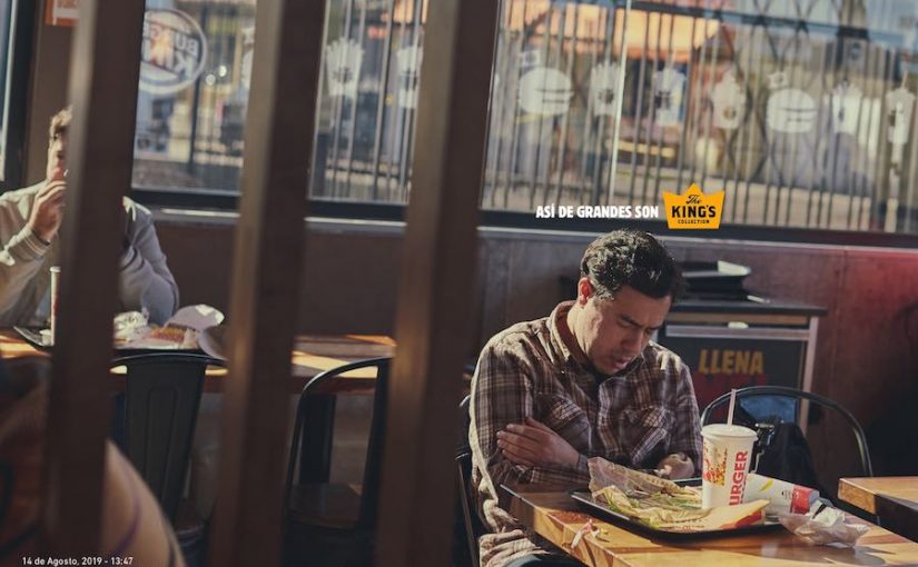 Burger King lancia una campagna con le foto di clienti addormentati