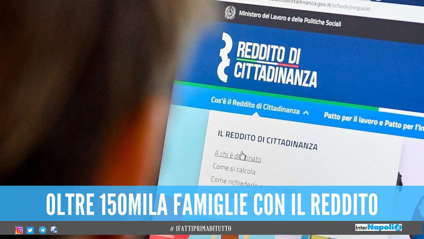 Reddito di cittadinanza, solo a Napoli la spesa sfiora quella di tutto il Nord: i dati Istat