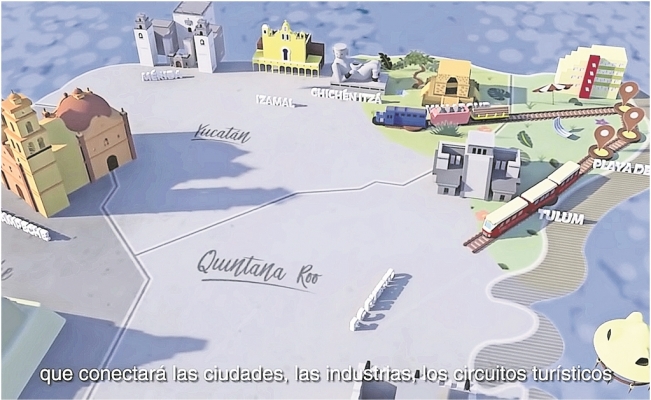 Maqueta del tren Maya