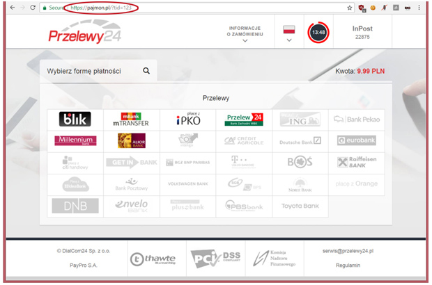 Dotpay, PayU, Przelewy24 - oszuści podszywają się pod pośredników szybkich płatności - komunikat ZBP