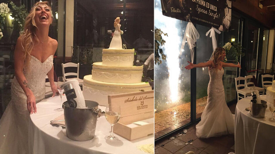 Rozstała się z chłopakiem, poślubiła więc samą siebie