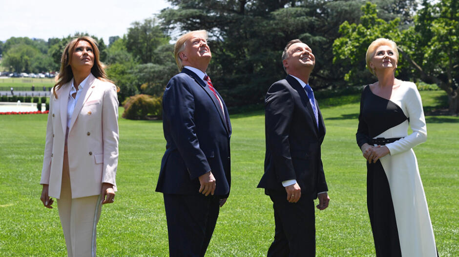 Przelot myśliwca F-35 nad Białym Domem. "Pomyślałem: coś się stało? Nie za szybko leci"