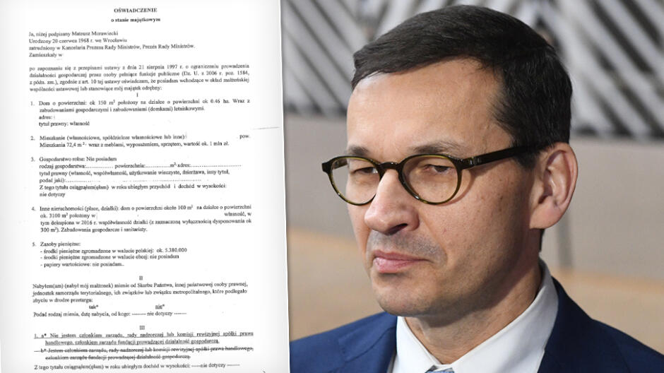 Premier milioner. Jest oświadczenie majątkowe Mateusza Morawieckiego