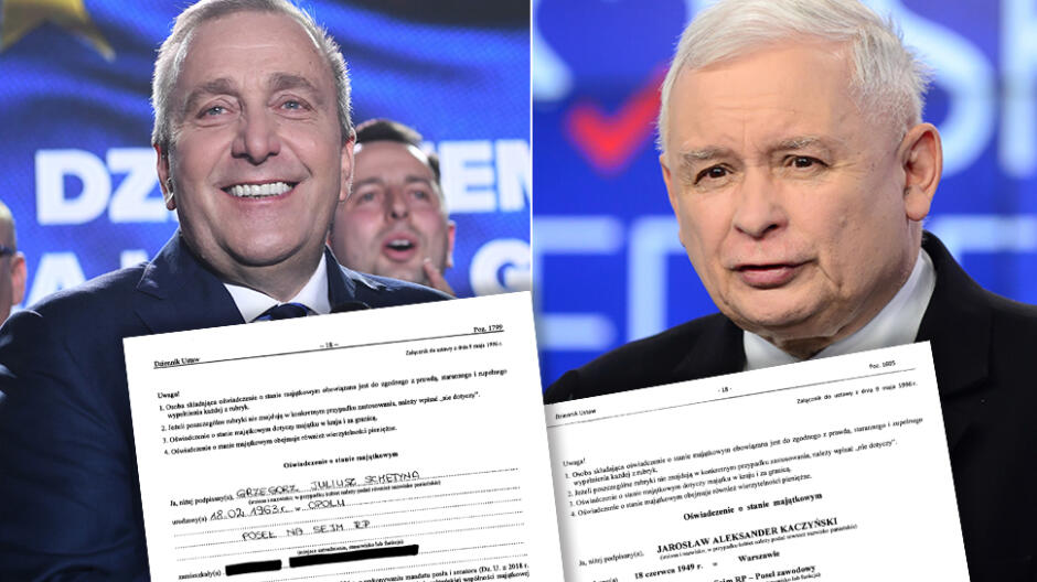 Oświadczenia majątkowe liderów partii. Kaczyński pisze o Srebrnej
