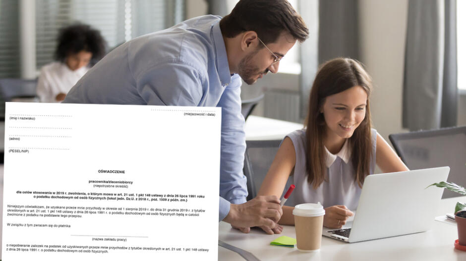 Zwolnienie z PIT dla dwóch milionów podatników. Publikujemy wzór oświadczenia