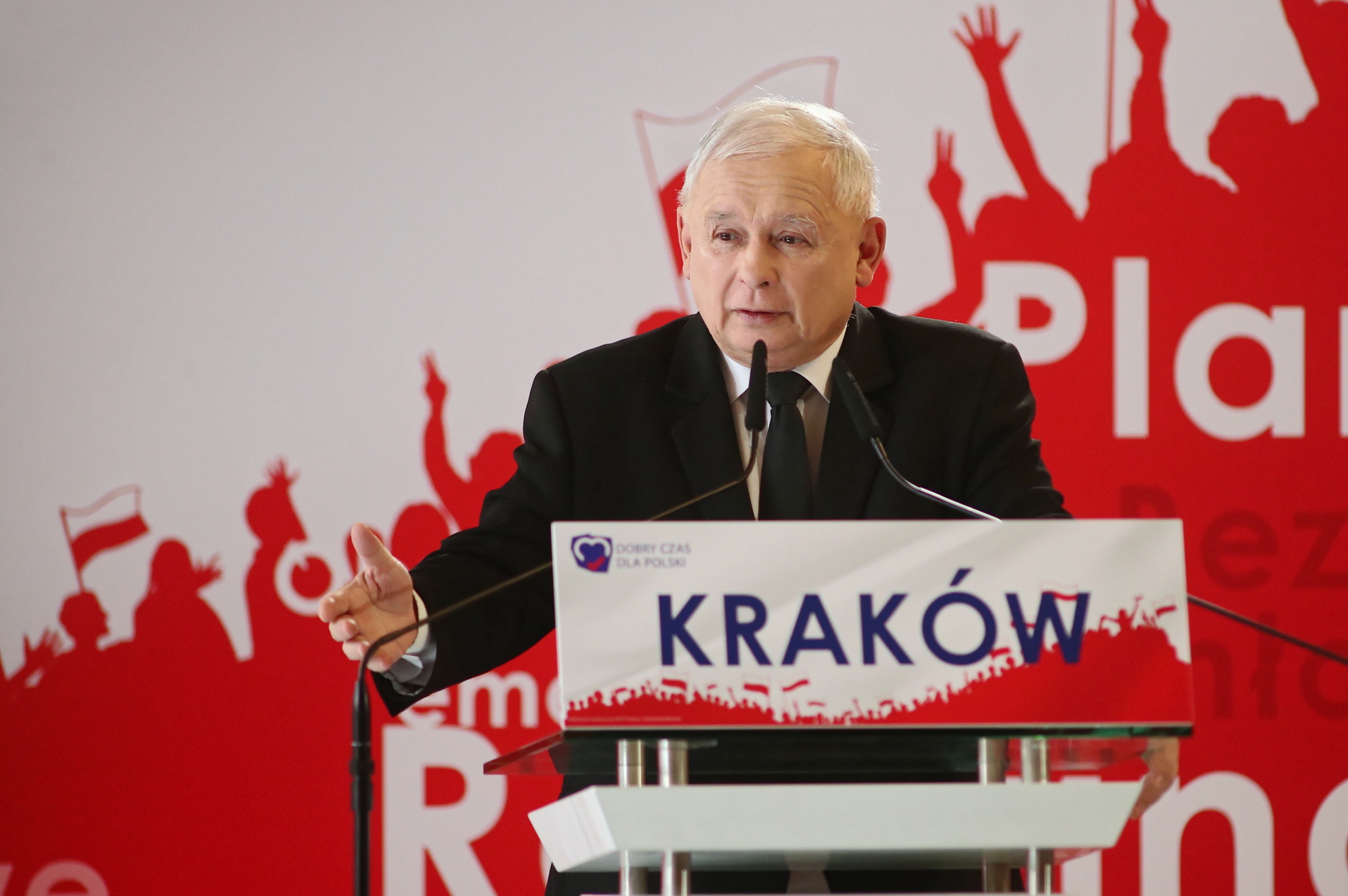 II wojna światowa, płaca minimalna. Jarosław Kaczyński na konwencji PiS