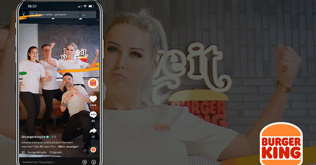 Burger King ищет сотрудников через TikTok