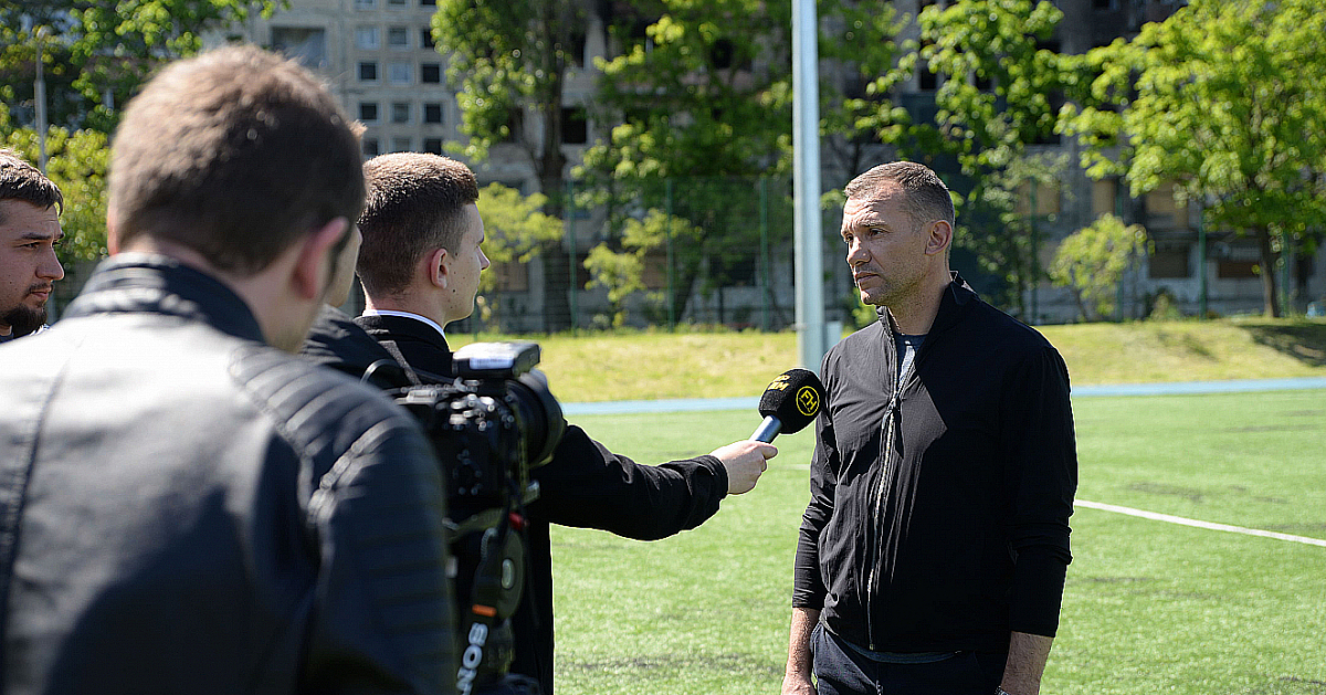 FootballHub о проекте «Спортивный фронт», бренд-амбассадоре Андрее Шевченко и съемке проморолика