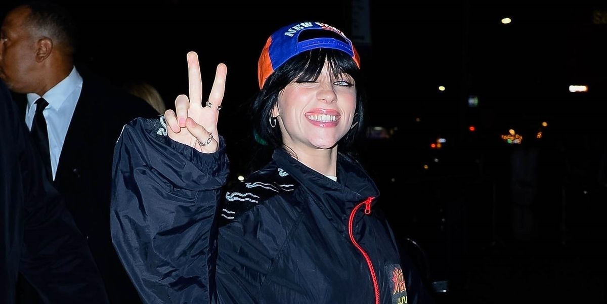 Билли Айлиш одевает спортивную куртку и сувениры New York Knicks на вечеринки Met Gala 2023