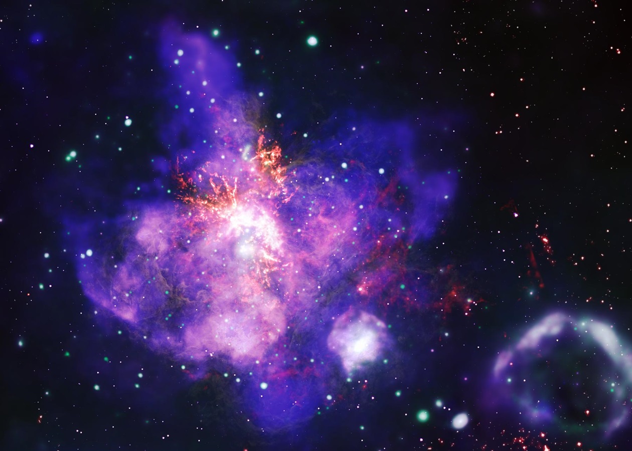 В NASA поделились снимком одного из самых ярких звездообразований в космосе