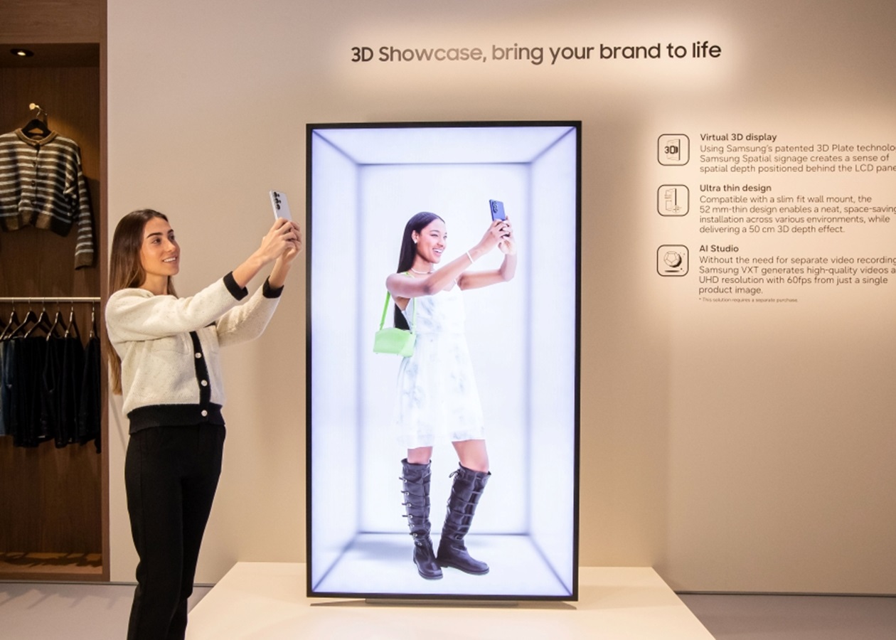 Samsung представила коммерческие 3D-дисплеи, для которых не нужны очки