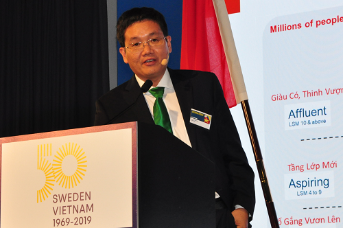 Ông Trần Thanh Hải - Chủ tịch HĐQT NutiFood khẳng định nhà máy mới là bước tiến lớn trong chiến lược vươn ra thế giới của doanh nghiệp.