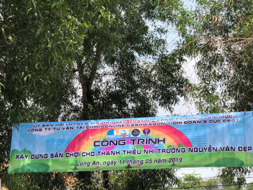 Chương trình Vì tương lai trẻ thơ do Công ty Cashwagon Việt Nam phối hợp cùng Uỷ ban hội Liên hiệp Thanh niên Việt Nam phường Bến Thành, Chi đoàn 6 Cục Cảnh sát giao thông Long An tổ chức trong tháng 5.