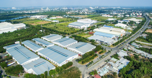Trên địa bàn thị xã Phú Mỹ, 9/10 khu công nghiệp đã hình thành và phát triển.