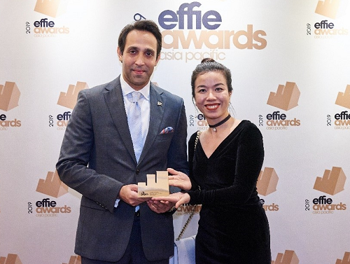 Đại diện Nestlé Milo Việt Nam tại sự kiện trao giải APAC Effie Awards 2019.