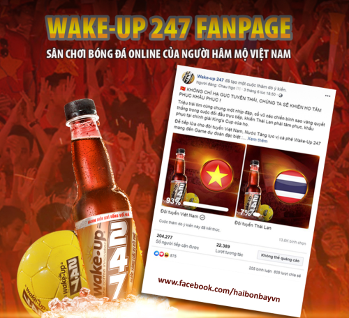Wake-up 247 tổ chức sân chơi bóng đá online cho CĐVViệt Nam