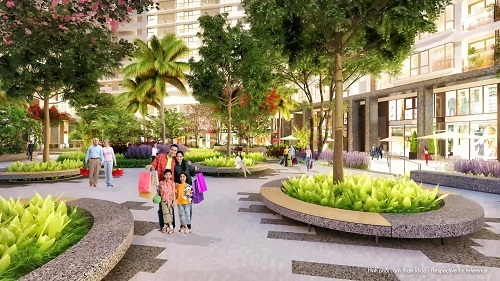 Tại dự án khu phức hợp Midtown, shop chỉ chiếm tỉ lệ nhỏ và được bố trí gần các địa danh thưởng lãm, vui chơi nên sản phẩm này được xem như
