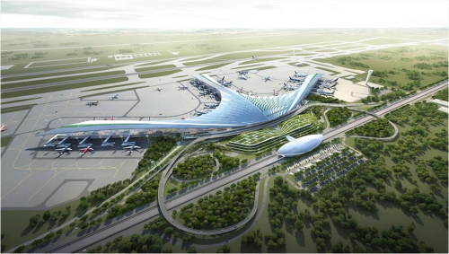 Mô hình sân bay Long Thành.