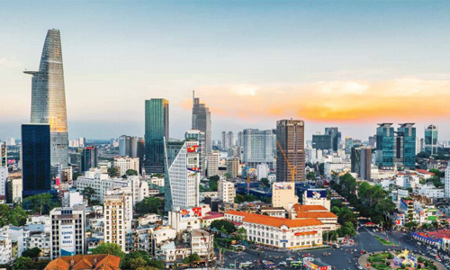 Khu vực lõi trung tâm quận 1, TP HCM. Ảnh: C.H