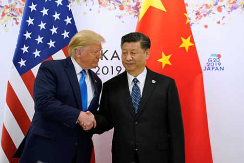Tổng thống Mỹ Donald Trump và Chủ tịch Trung Quốc Tập Cận Bình tại cuộc gặp tuần trước. Ảnh: Reuters