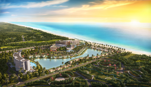 Phối cảnh Codotel Mövenpick Resort Waverly Phú Quốc - một trong những dự án condotel nổi bật tại Phú Quốc.