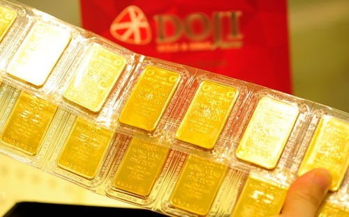 Giá mỗi lượng vàng miếng SJC liên tục tăng gần đây. Ảnh: C.T
