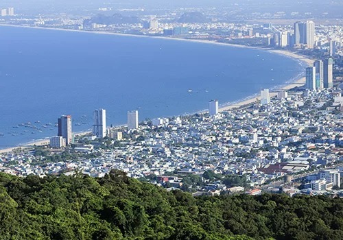 Một góc đô thị biển Đà Nẵng nhìn từ trên cao. Ảnh: Nguyễn Đông.