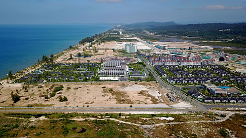 Một góc huyện đảo Phú Quốc, nơi có rất nhiều dự án bất động sản nghỉ dưỡng đang được triển khai. Ảnh: UBND tỉnh Kiên Giang
