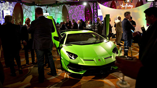 Một chiếc Lamborghini Aventador được triển lãm ở Mỹ đầu năm nay. Ảnh: AFP
