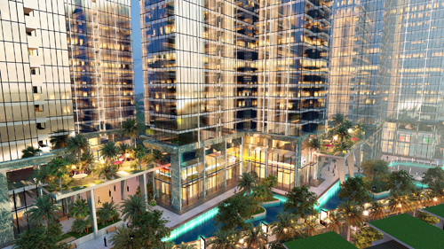 Các tiện ích nội khu làm nên cảnh quan thoáng đãng tại Sunshine City Sài Gòn