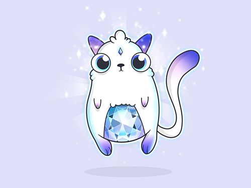 Một con mèo ảo độc nhất trên nền tảng CryptoKitties. Ảnh: CryptoKitties