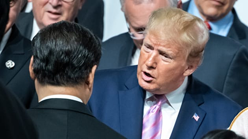 Tổng thống Mỹ Donald Trump và Chủ tịch Trung Quốc Tập Cận Bình tại G20. Ảnh: AFP