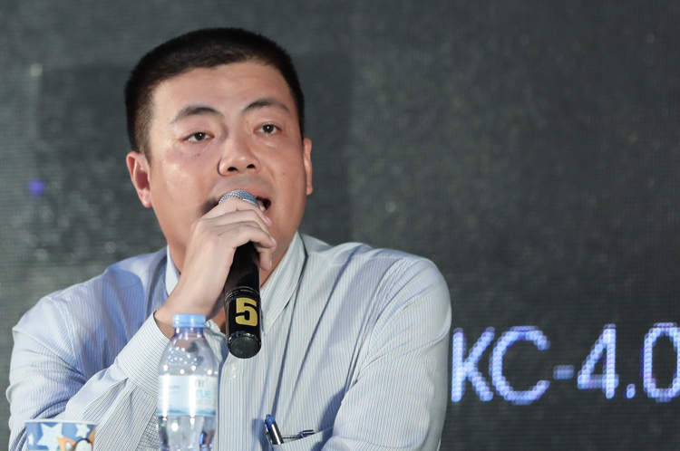 Ông Ngô Diên Hy phát biểu tại sự kiện AI4VN ngày 15/8. 
