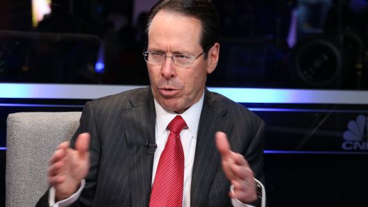 Randall Stephenson, CEO of AT&T, speaking at the Business Roundtable CEO Innovation Summit in Washington, DC. on Dec. 6th, 2018.  