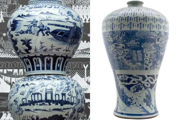 Ai Weiwei denies his porcelain works borrow from Lebanese artist's prize-winning vases