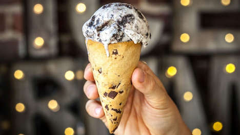 Artisan-Inspired Ice Cream Cones : 'CookECones' and 'PretzLcones'