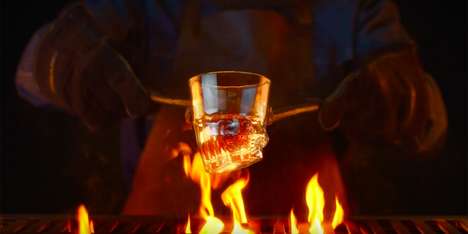 Flame-Grilled Glassware : Unique Drinking Glasses