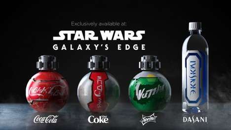 Galaxy-Themed Cola Bottles : Galactic Bottles