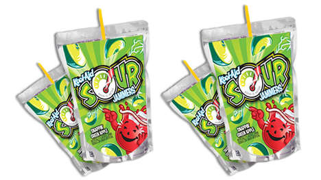 Prepackaged Sour Juice Pouches : Kool-Aid Sour Jammers