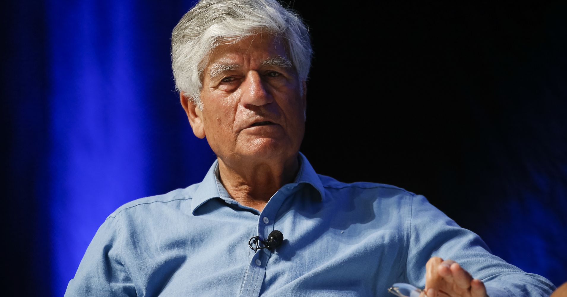Chairman of Publicis Groupe Maurice Levy speaks during the 'Can Creativity Change the World?' seminar during the Cannes Lions Festival 2017