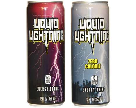 Vitamin-Infused Energy Drinks : Liquid Lightning energy drink