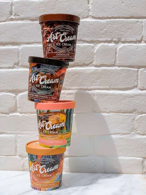 Artful Ice Cream Pints : art cream
