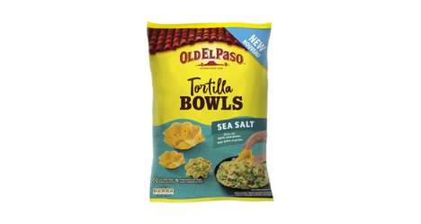 Bowl-Inspired Tortilla Chips : Tortilla bowls